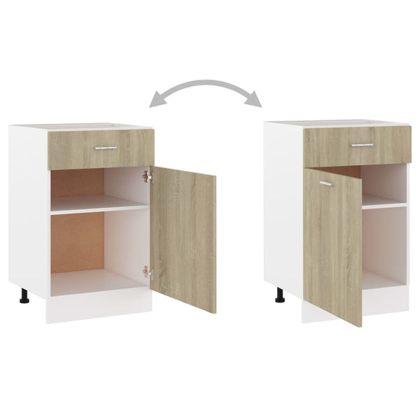 Sonoma-Eiche Schubunterschrank 50 cm