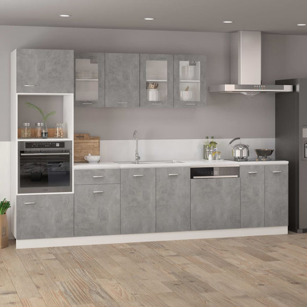 Betongrauer Schubunterschrank Lyon 50 cm