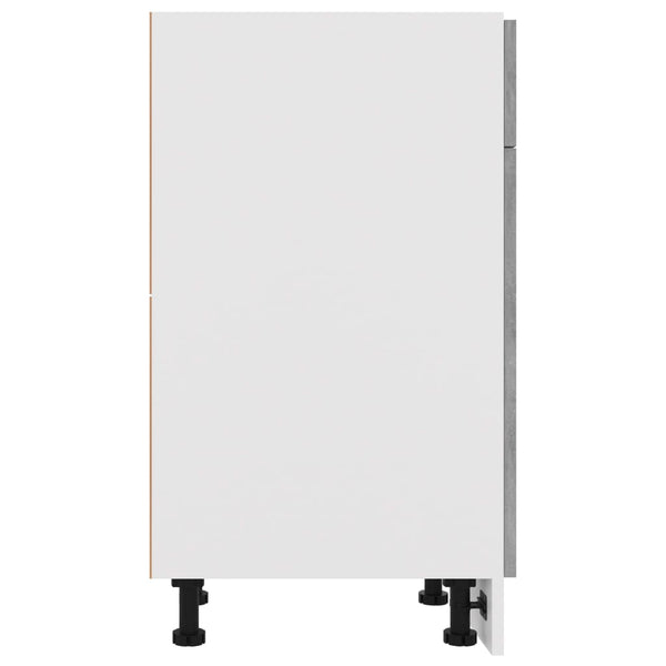 Betongrauer Schubunterschrank Lyon 50 cm