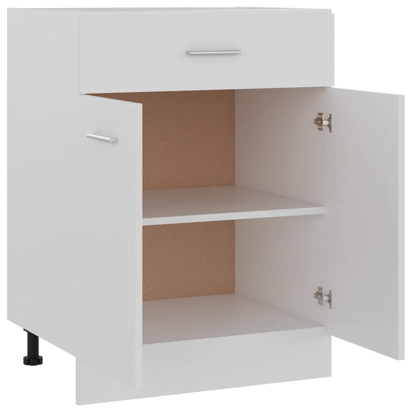 Küchen Schubunterschrank Lyon Weiß 60 cm