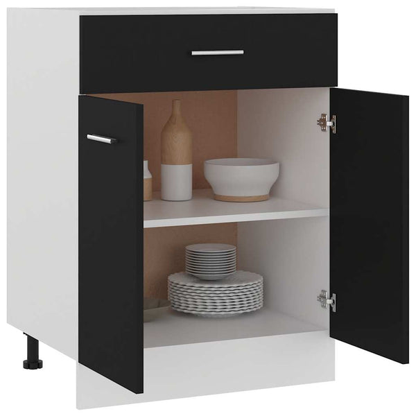 Schwarzer Schubladenschrank Lyon 60 cm