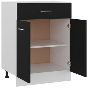 Schwarzer Schubladenschrank Lyon 60 cm
