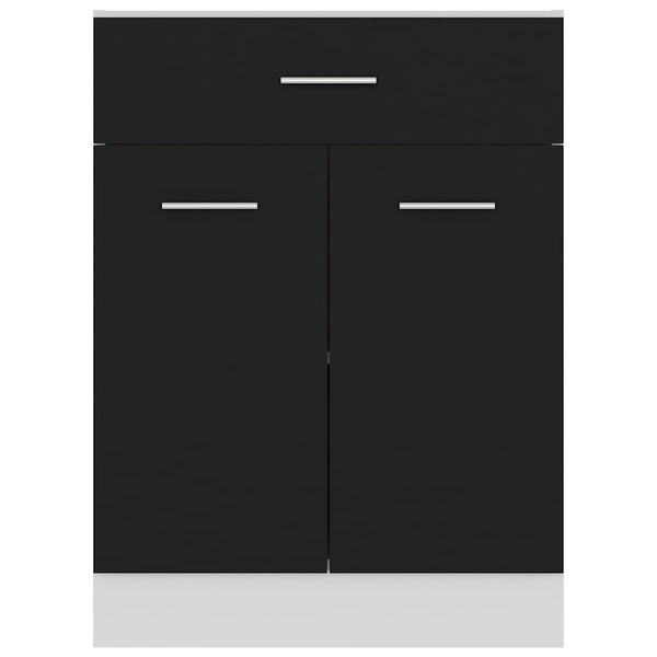Schwarzer Schubladenschrank Lyon 60 cm
