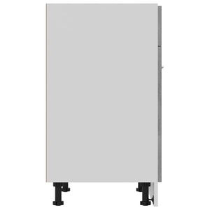 vidaXL Meuble bas à tiroirs gris béton 60x46x81,5 cm Bois d'ingénierie
