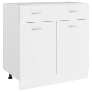 Küchen Schubunterschrank Lyon Weiß 80 cm