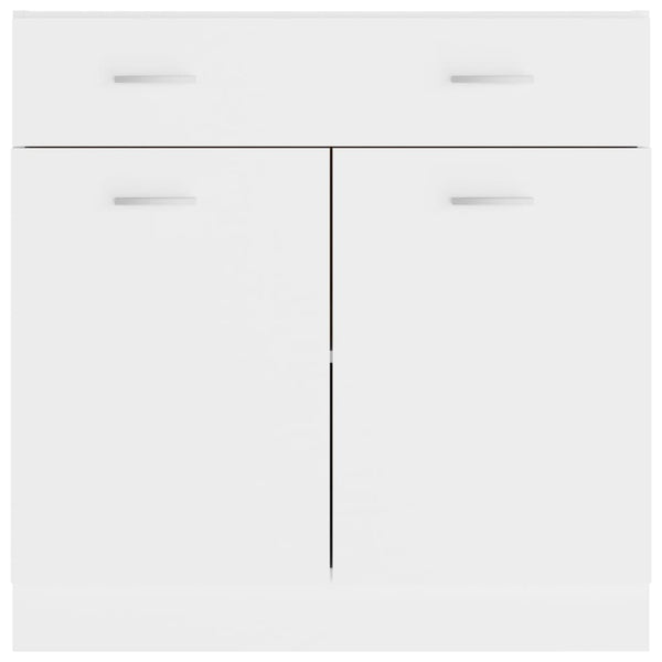 Küchen Schubunterschrank Lyon Weiß 80 cm