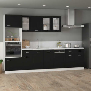 Schwarzer Schubunterschrank Lyon 80 cm