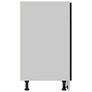 Schwarzer Schubunterschrank Lyon 80 cm
