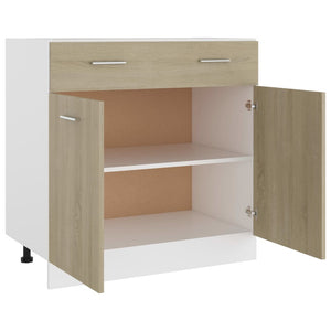 Sonoma Eiche Schubunterschrank 80 cm