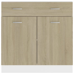 Sonoma Eiche Schubunterschrank 80 cm