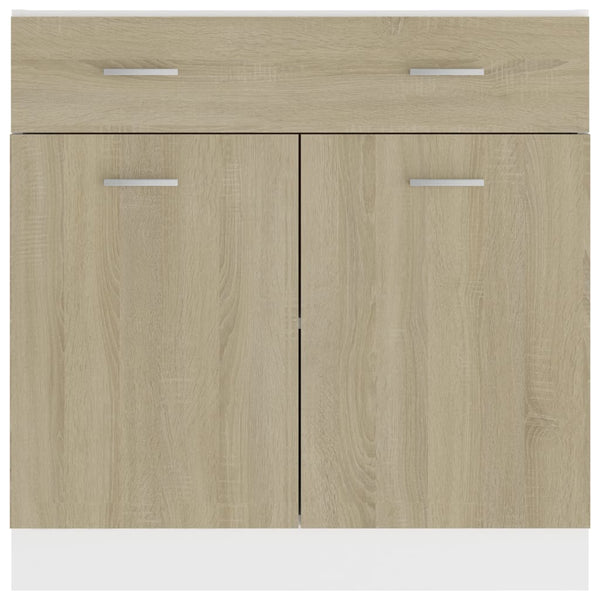 Sonoma Eiche Schubunterschrank 80 cm