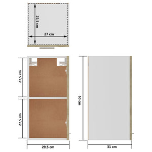 Hängeschrank Sonoma-Eiche, 60 cm