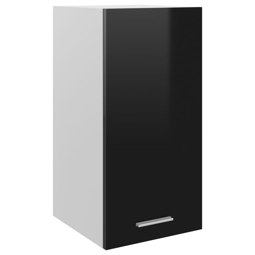 Hochglanz Schwarz Hängeschrank 60cm