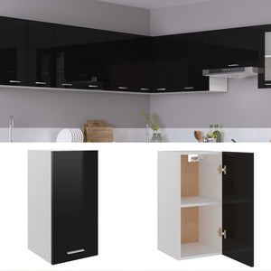 Hochglanz Schwarz Hängeschrank 60cm