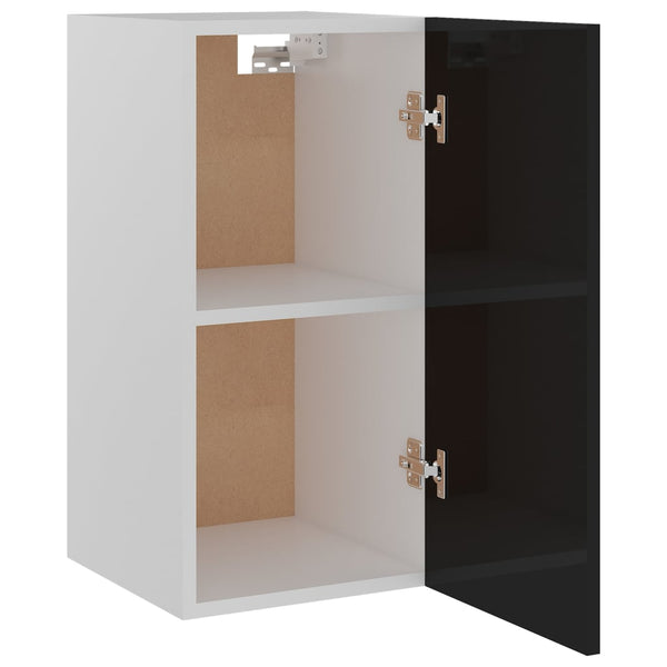 Hochglanz Schwarz Hängeschrank 60cm
