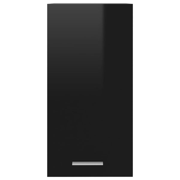 Hochglanz Schwarz Hängeschrank 60cm