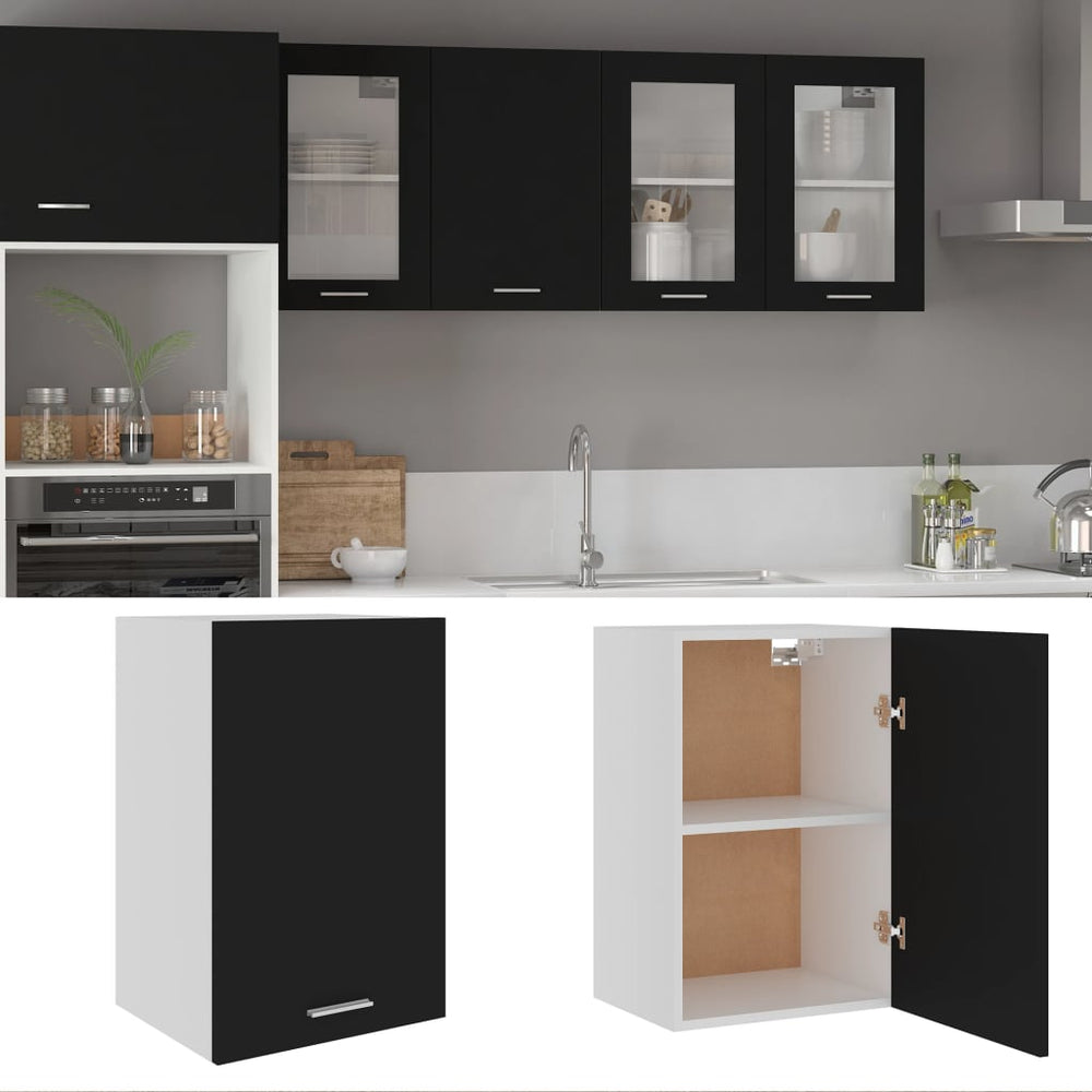 Schwarzer Hängeschrank Lyon, 39,5 cm