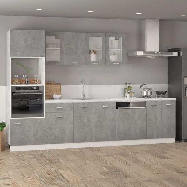 Hängeschrank Lyon Betongrau 60 cm