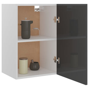 Hochglanz Grau Hängeschrank 60cm