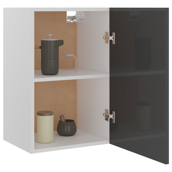 Hochglanz Grau Hängeschrank 60cm