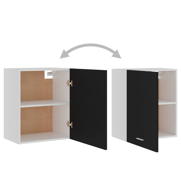 Hängeschrank Lyon Schwarz 50x31x60 cm