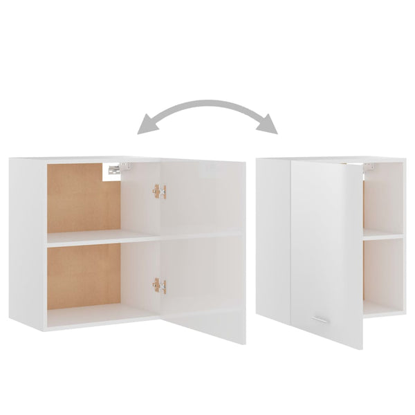 Hochglanz Küchen Hängeschrank Weiß 50x60 cm