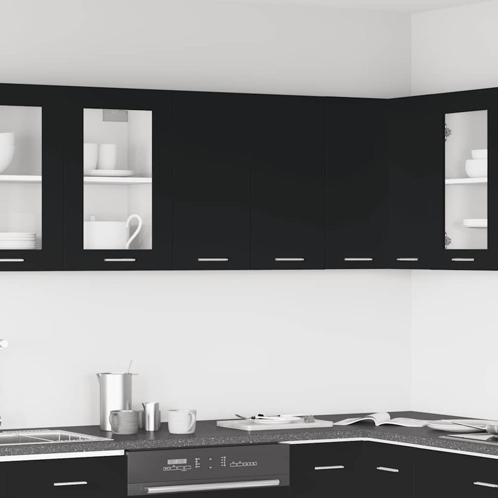Hängeschrank Lyon Schwarz 60 cm