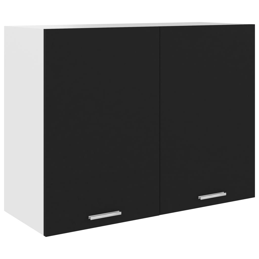 Hängeschrank Lyon Schwarz 80 cm