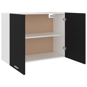 Hängeschrank Lyon Schwarz 80 cm