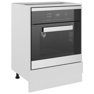 Weißer Ofenschrank Lyon 60 cm