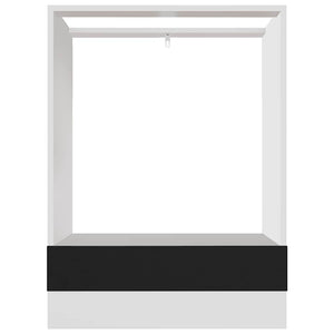 Schwarzer Herdumbauschrank Lyon 60 cm