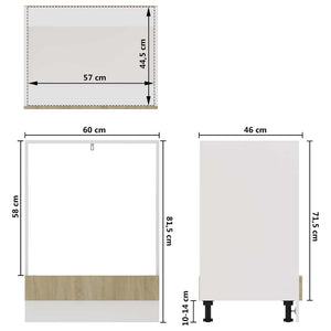 Herdumbauschrank Lyon Sonoma-Eiche 60 cm
