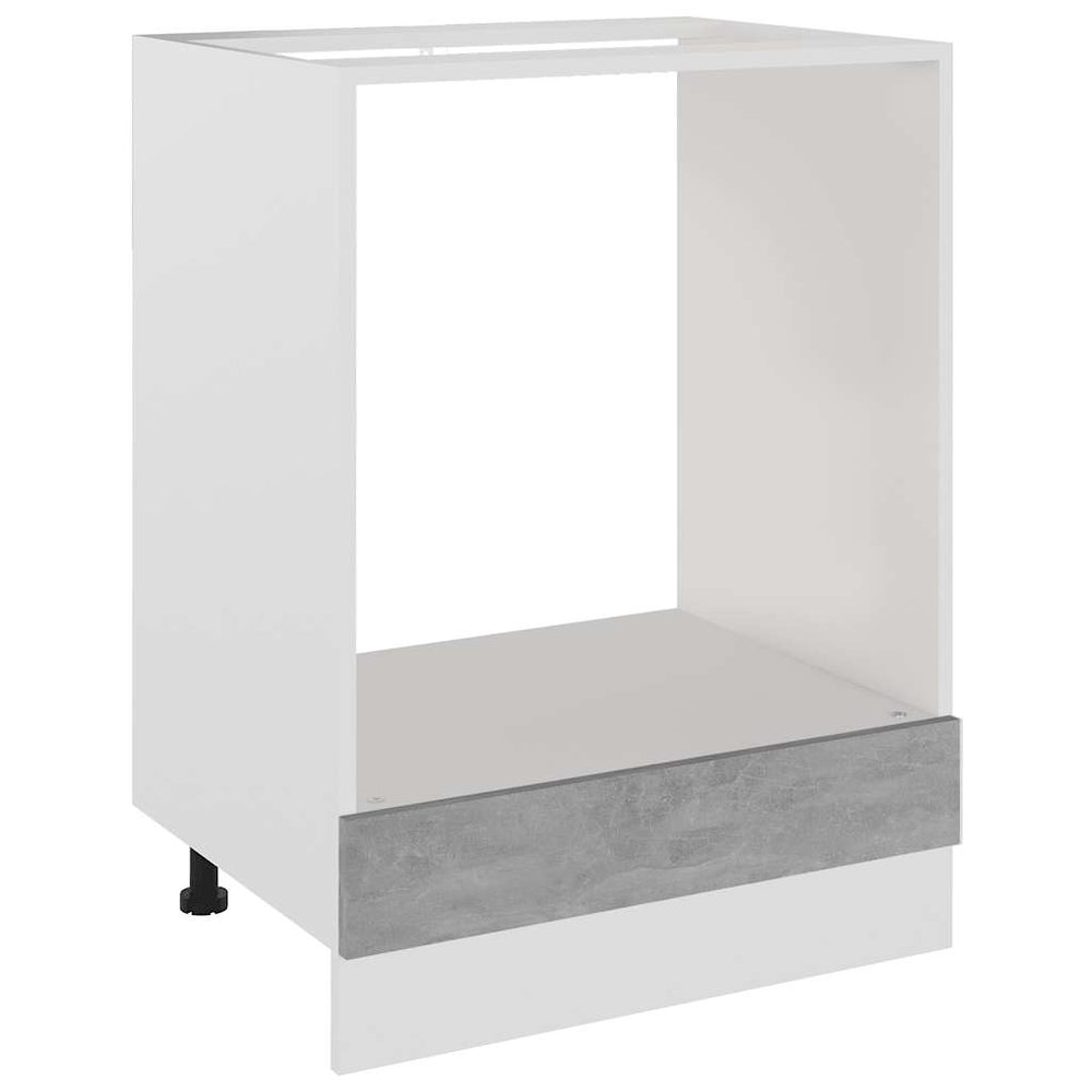 Betongrauer Herdumbauschrank Lyon 60 cm
