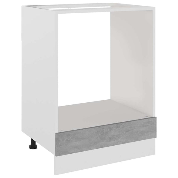 Betongrauer Herdumbauschrank Lyon 60 cm