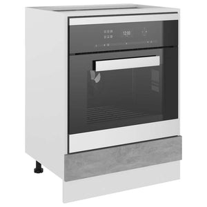 Betongrauer Herdumbauschrank Lyon 60 cm