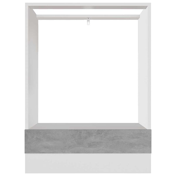 Betongrauer Herdumbauschrank Lyon 60 cm