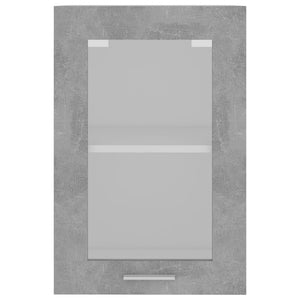 Hängeglasschrank Lyon Betongrau 40x60 cm