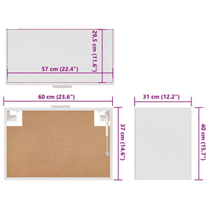 Hängeschrank Lyon Weiß 60 cm