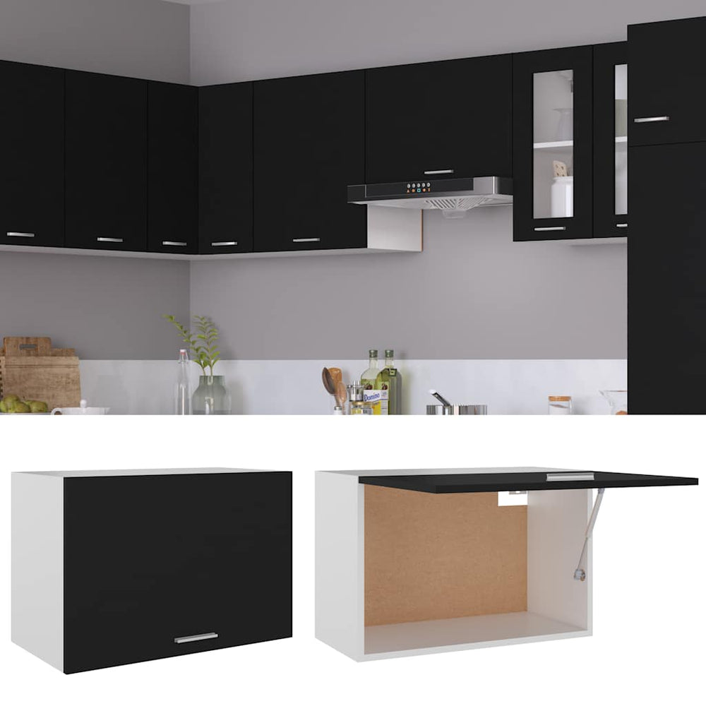 Hängeschrank Lyon Schwarz 60 cm