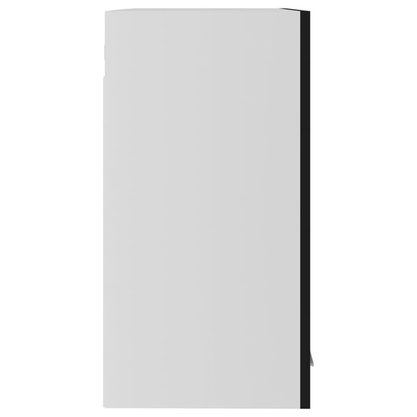 Hängeglasschrank Lyon Schwarz 60 cm