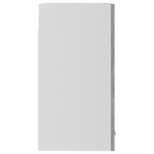 vidaXL Meuble haut vitré Lyon gris béton 60x31x60 cm Bois d'ingénierie