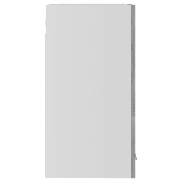 vidaXL Meuble haut vitré Lyon gris béton 60x31x60 cm Bois d'ingénierie