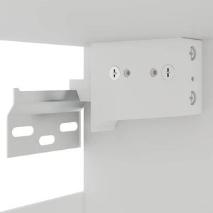 vidaXL Meuble haut vitré Lyon gris béton 60x31x60 cm Bois d'ingénierie