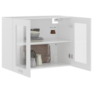 Hängeglasschrank Lyon Weiß 80 cm