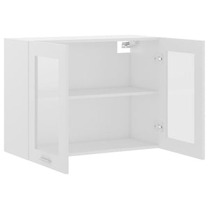 Hängeglasschrank Lyon Weiß 80 cm