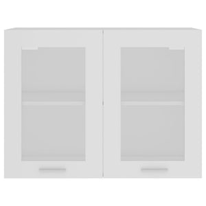 Hängeglasschrank Lyon Weiß 80 cm