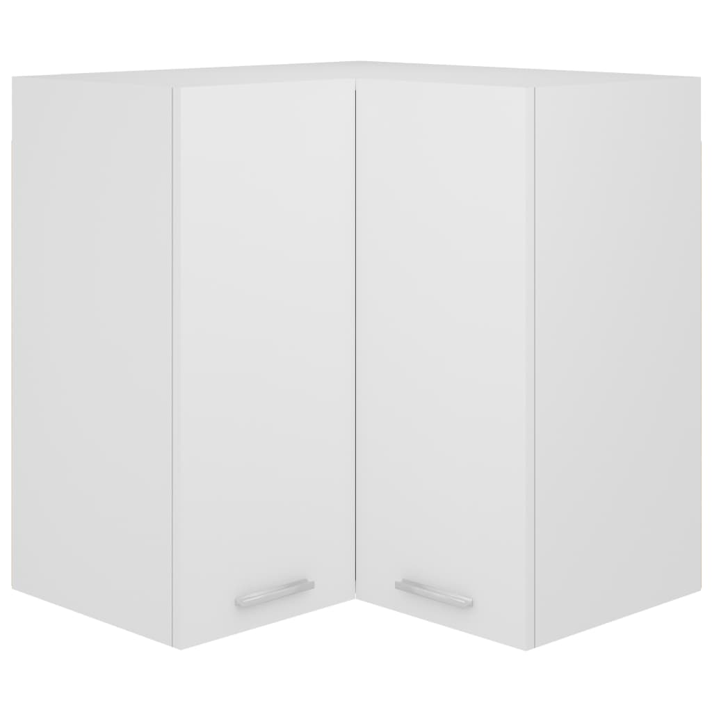 Eck-Hängeschrank Lyon Weiß 57x57x60 cm