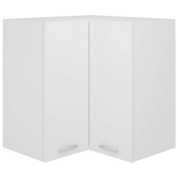 Eck-Hängeschrank Lyon Weiß 57x57x60 cm