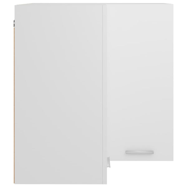 Eck-Hängeschrank Lyon Weiß 57x57x60 cm