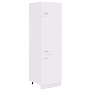 vidaXL Meuble bas pour réfrigérateur Lyon blanc 60x57x207 cm Aggloméré